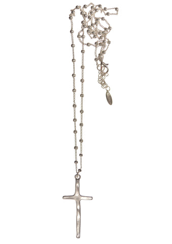 Hot Tomato long cross necklace