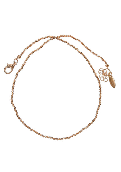 Hot Tomato mirror bead chain necklace