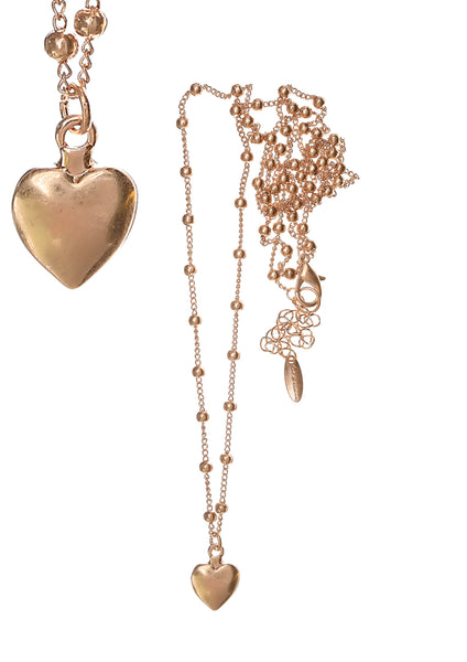 Hot Tomato heart pendant necklace