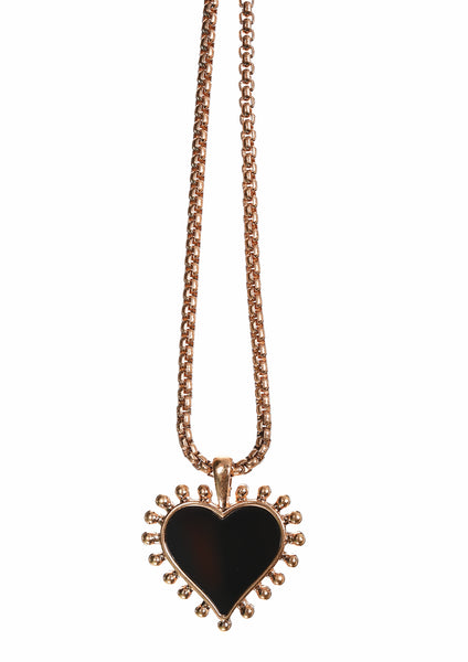 Hot Tomato heart pendant necklace