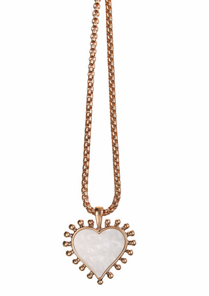 Hot Tomato heart pendant necklace
