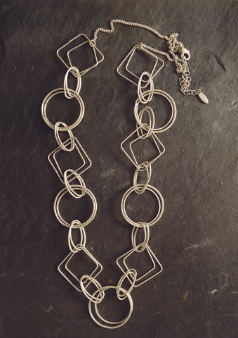 Love puzzle rings necklace