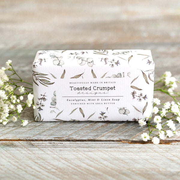 Toasted Crumpet Soap bar-Eucalyptus, mint and linen