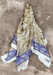 Square poly silk scarf