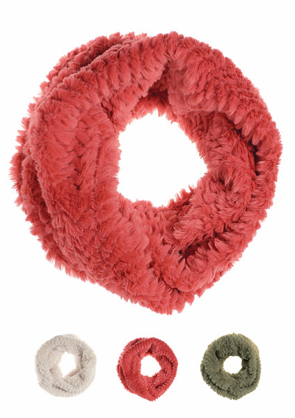 Super soft faux fur snood - 3 colours