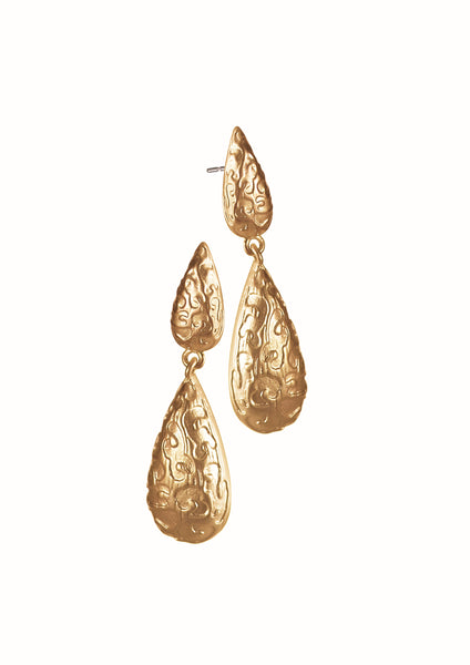 Hot Tomato eastern drop earrings