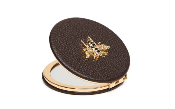 Alice Wheeler compact mirror- Chocolate