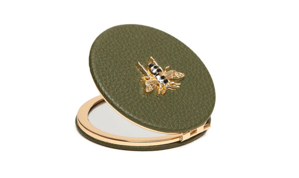 Alice Wheeler compact mirror-Olive
