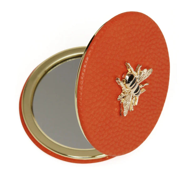 Alice Wheeler compact mirror-Orange