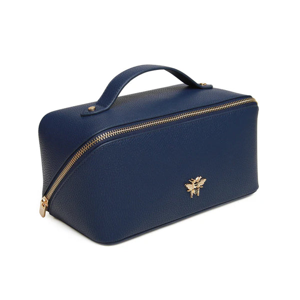 Alice Wheeler mini train case-Navy