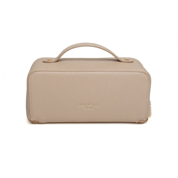 Alice Wheeler mini train case-Stone