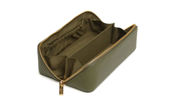 Alice Wheeler small train case- Olive