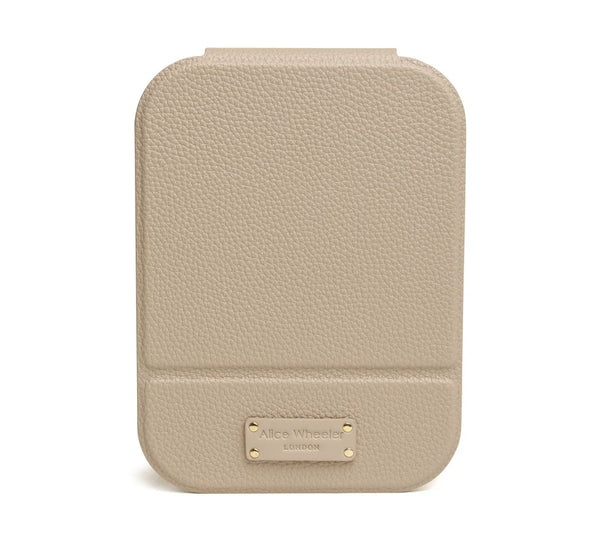 Alice Wheeler LED travel mirror-Stone