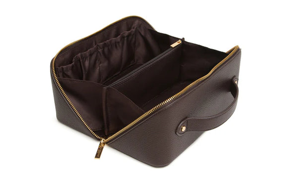 Alice Wheeler train case - Chocolate