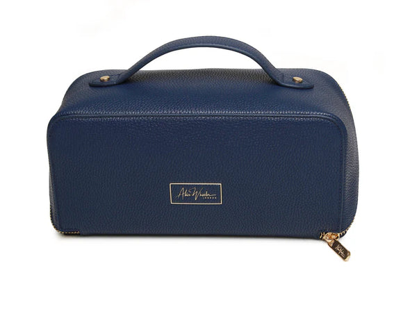 Alice Wheeler train case- Navy