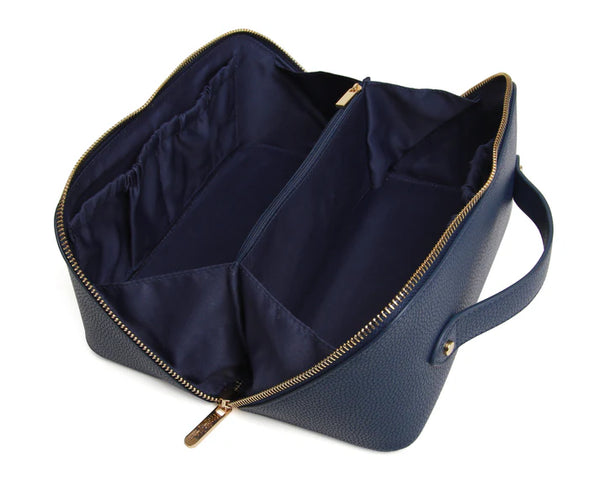Alice Wheeler train case- Navy