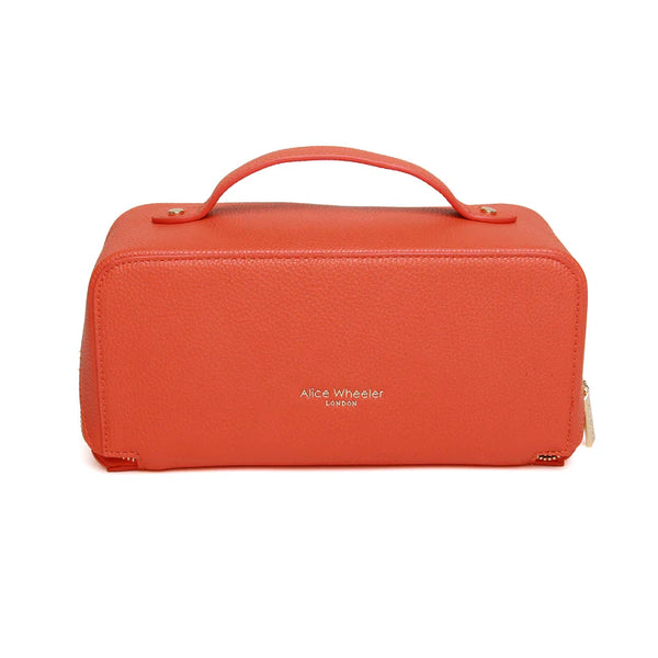 Alice Wheeler train case -Orange