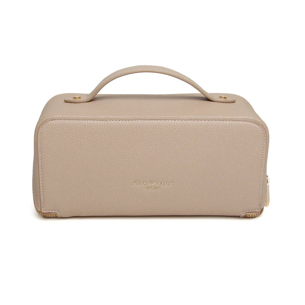 Alice Wheeler train case-Stone