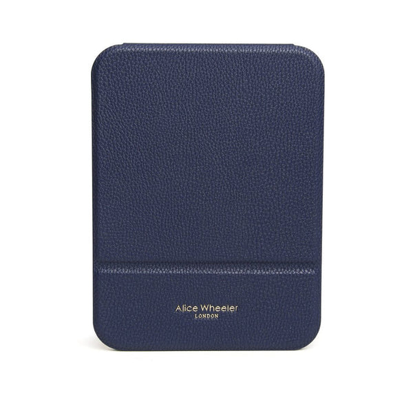 Alice Wheeler folding travel mirror-Navy