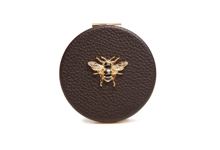 Alice Wheeler compact mirror- Chocolate