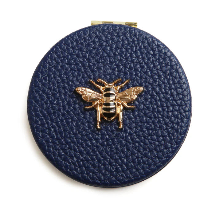 Alice Wheeler compact mirror -Navy