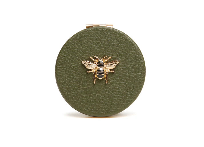 Alice Wheeler compact mirror-Olive