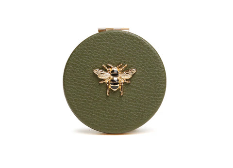 Alice Wheeler compact mirror-Olive