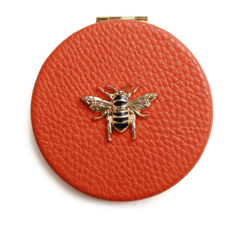 Alice Wheeler compact mirror-Orange