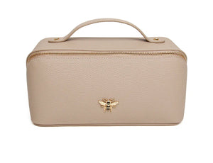 Alice Wheeler mini train case-Stone