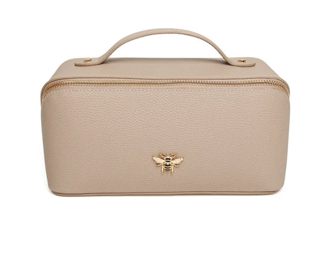 Alice Wheeler mini train case-Stone