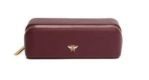 Alice Wheeler small train case - Berry