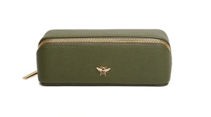 Alice Wheeler small train case- Olive