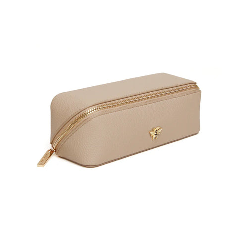 Alice Wheeler small train case- Stone