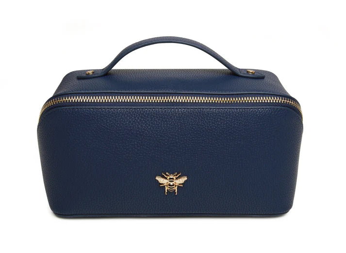 Alice Wheeler train case- Navy