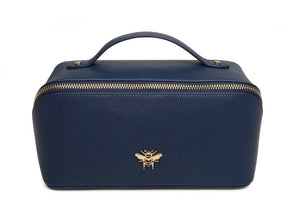 Alice Wheeler train case- Navy