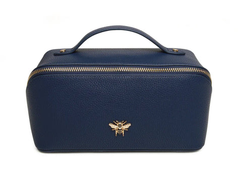 Alice Wheeler train case- Navy