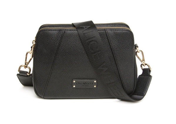 Alice Wheeler Kensington double zip CB Bag -black