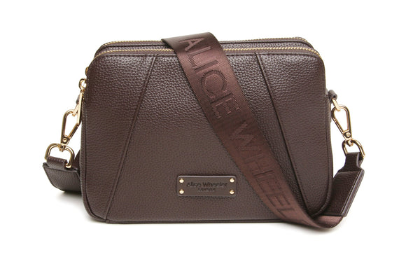 Alice Wheeler Kensington double zip CBbag -Chocolate