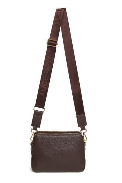 Alice Wheeler Kensington double zip CBbag -Chocolate