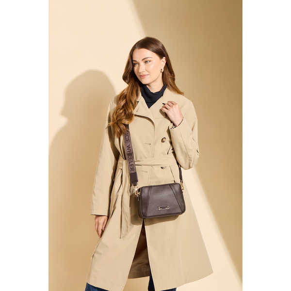 Alice Wheeler Kensington double zip CBbag -Chocolate