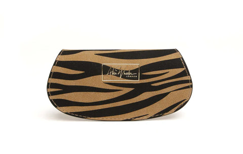 Alice Wheeler glasses case- Dark Zebra
