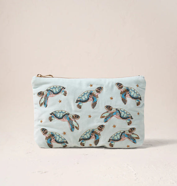 Elizabeth Scarlett Everyday pouch -Baby Turtles