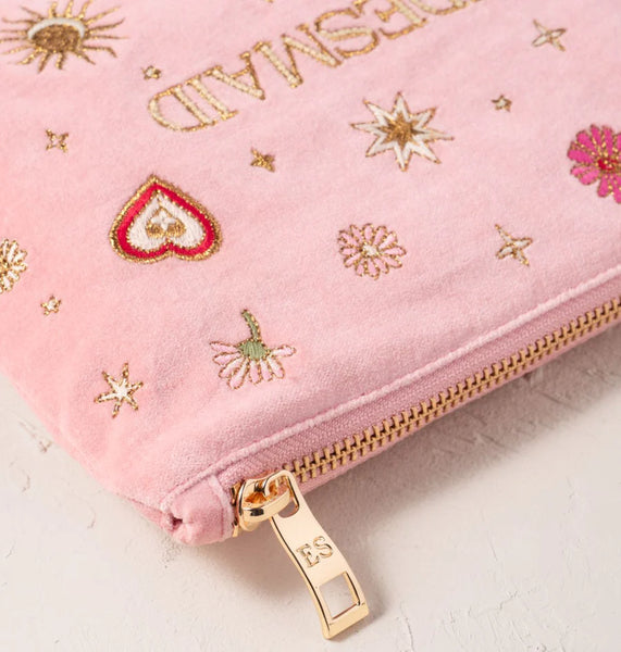 Elizabeth Scarlett mini pouch-Bridesmaid Love charm