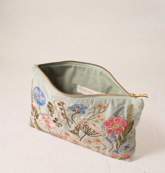 Elizabeth Scarlett Everyday pouch- Pressed flowers
