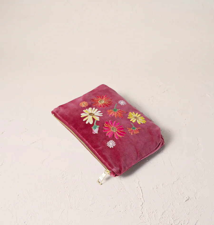 Elizabeth Scarlett mini pouch-Wildflower dry rose – F and R Boutique
