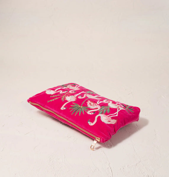 Elizabeth Scarlett everyday pouch-Pink flamingo