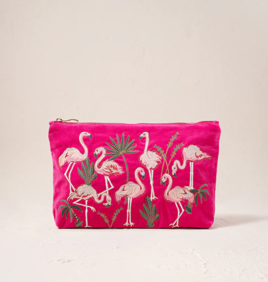 Elizabeth Scarlett everyday pouch-Pink flamingo