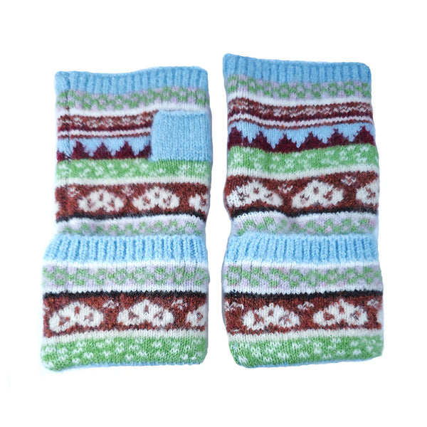 Gemjar fingerless gloves Nordic design featuring hearts- 5 colours