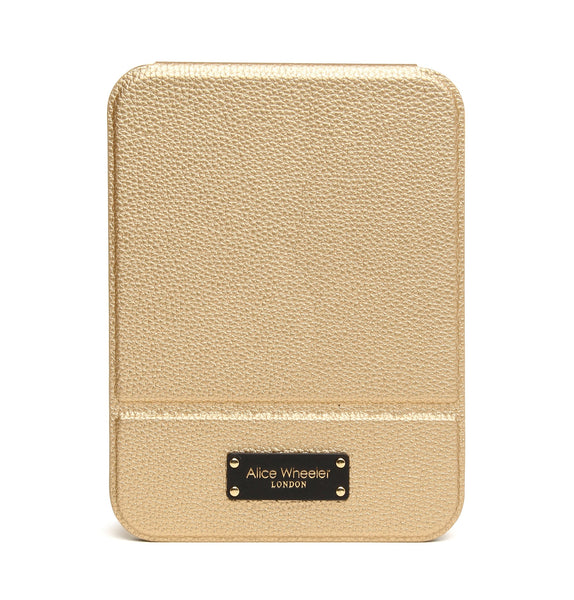 Alice Wheeler Kensington folding mirror -Gold