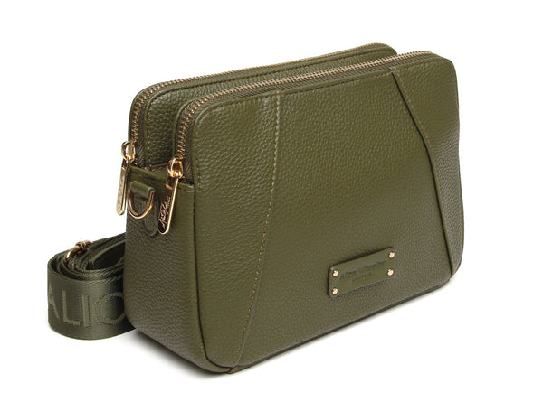 Alice Wheeler Kensington double zip CB bag-Olive